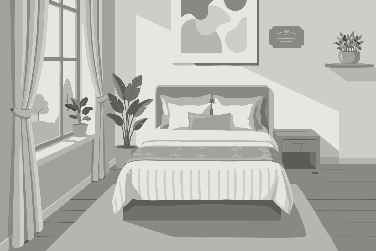 Tweepersoonskamer met 1 of 2 Bedden en Badkamer